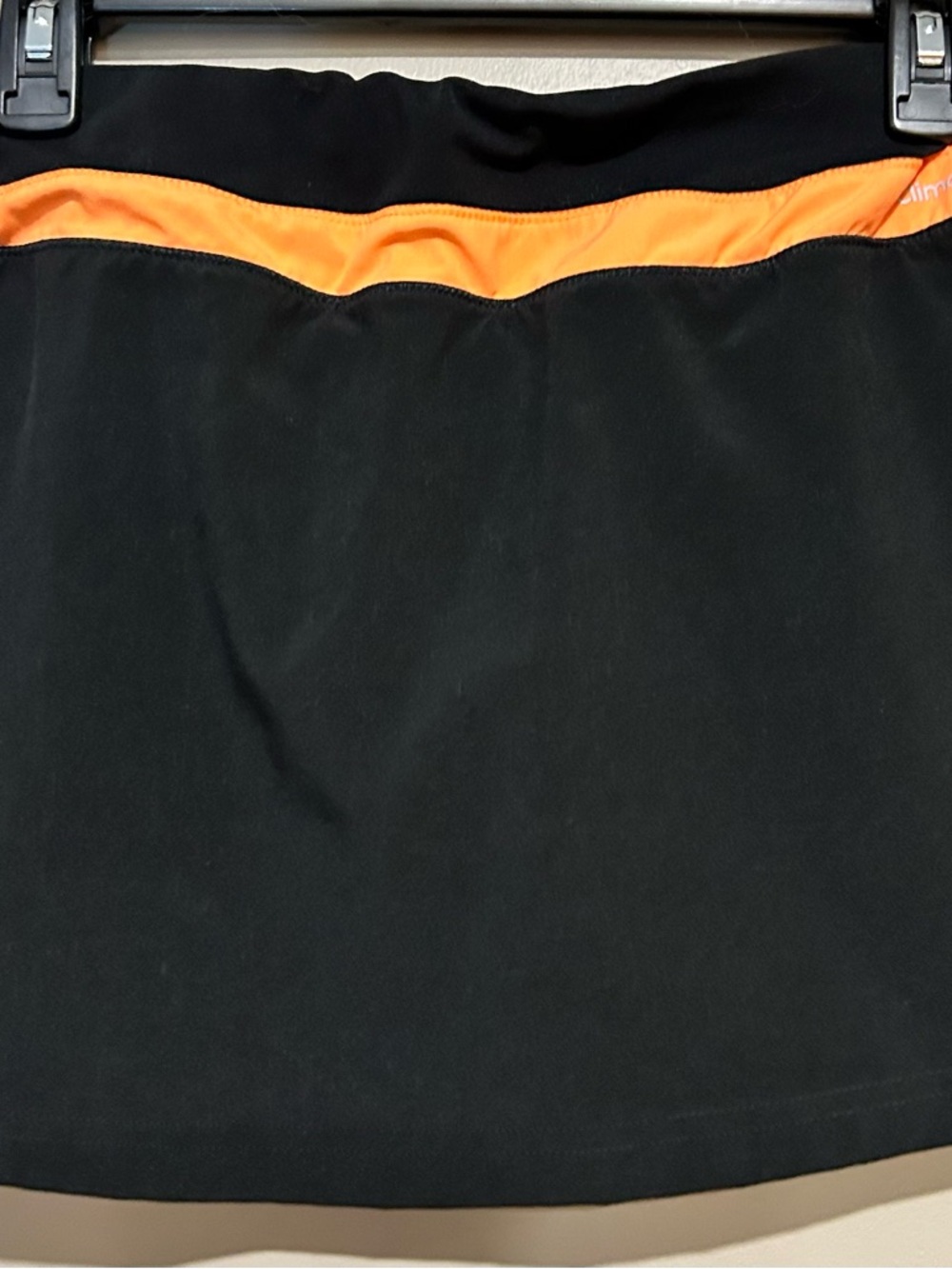 Adidas black Skort with Orange Waist Accent
